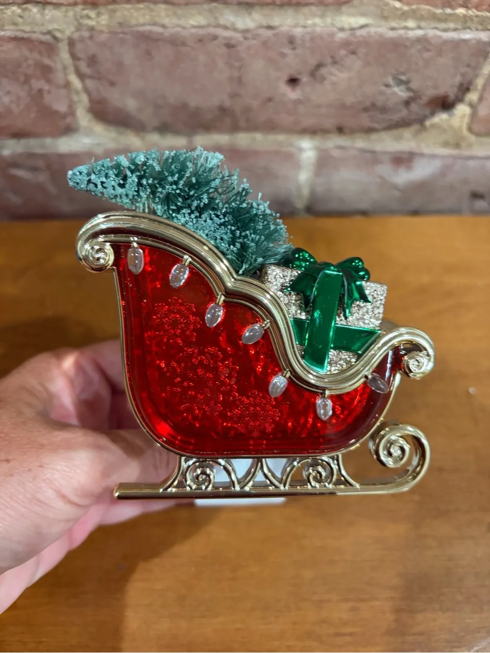 Bath & Body Works Santa Sleigh Christmas Tree Wallflower Plug-In Nightlight